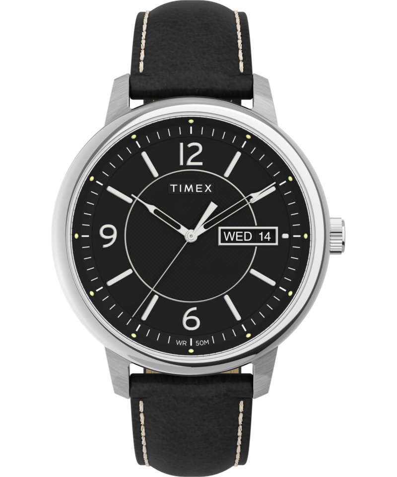 Timex Chicago Round 21mm Black Dial Analog Men Watch - TW2V29200UJ Watch Timex