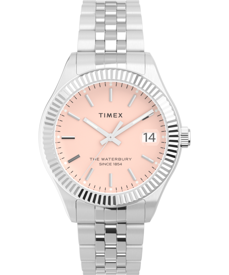 Timex Pink Dial Round Case Quartz Analog Women Watch Watch Timex