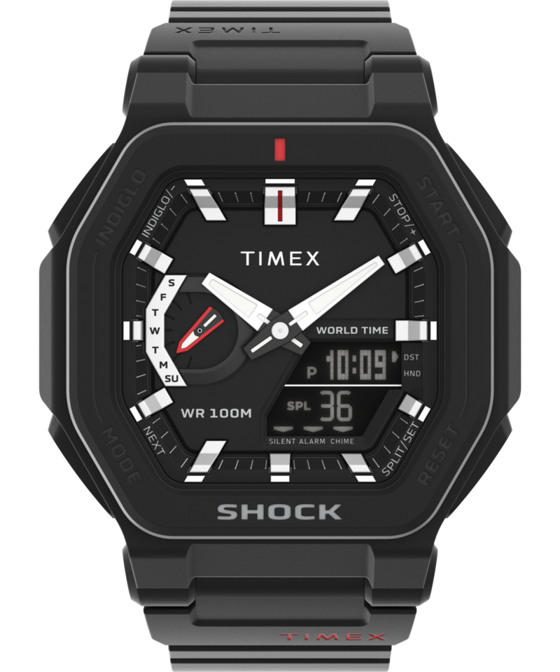 Timex Command Square 21mm Black Dial Ana-Digital Men Watch - TW2V35600UJ Watch Timex