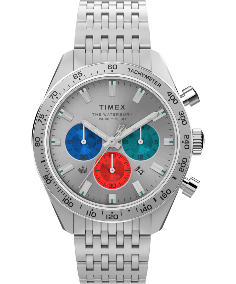 Timex Waterbury Round 41mm Silver Dial Analog Men Watch - TW2V42400UJ Watch Timex