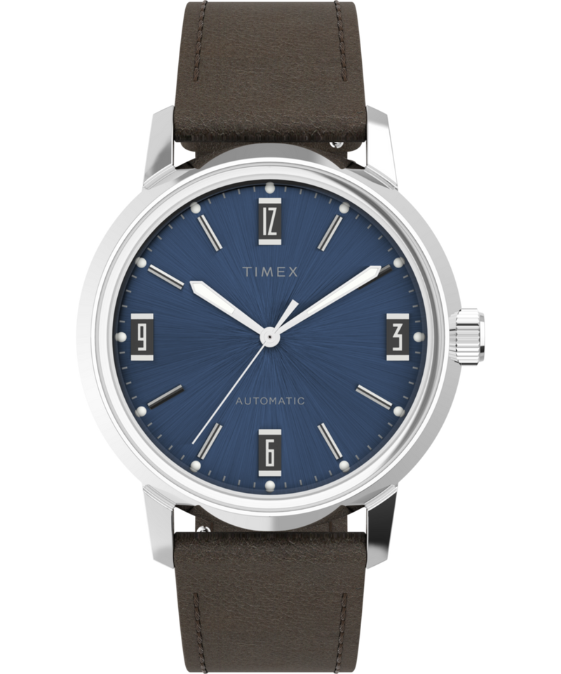 Timex Marlin Round 21mm Blue Dial Mechanical Automatic Men Watch - TW2V44500U9 Watch Timex