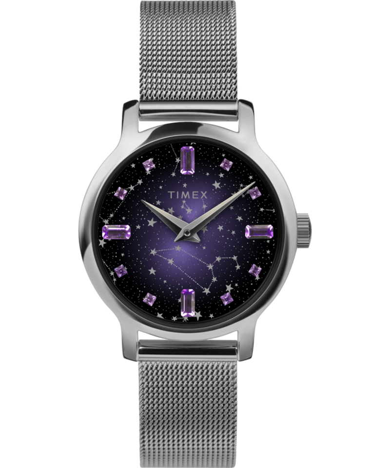 Timex Transcend Round 21mm Purple Dial Analog Women Watch - TW2V52000UJ Watch Timex