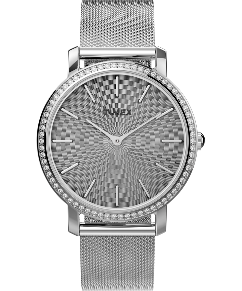 Timex Transcend Round 21mm Silver Dial Analog Women Watch - TW2V52400UJ Watch Timex