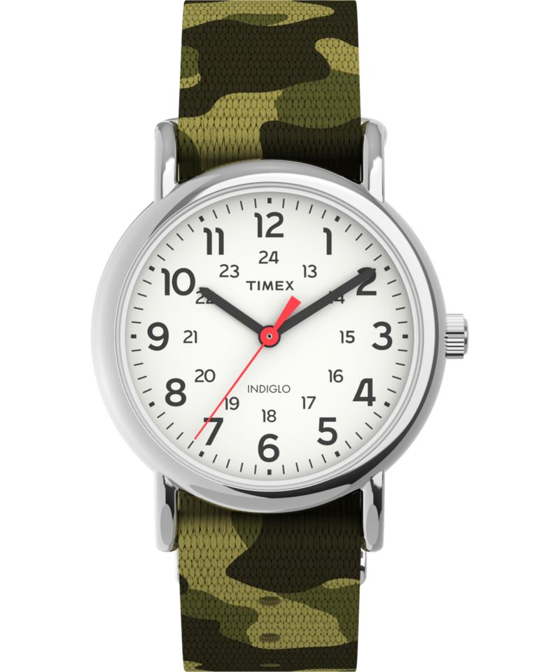 Timex Weekender Round 21mm White Dial Analog Women Watch - TW2V61500UJ Watch Timex