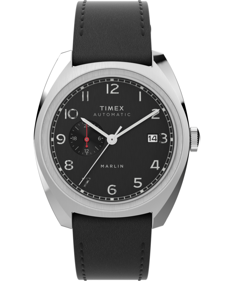 Timex Marlin Round 21mm Black Dial Mechanical Automatic Men Watch - TW2V62100U9 Watch Timex