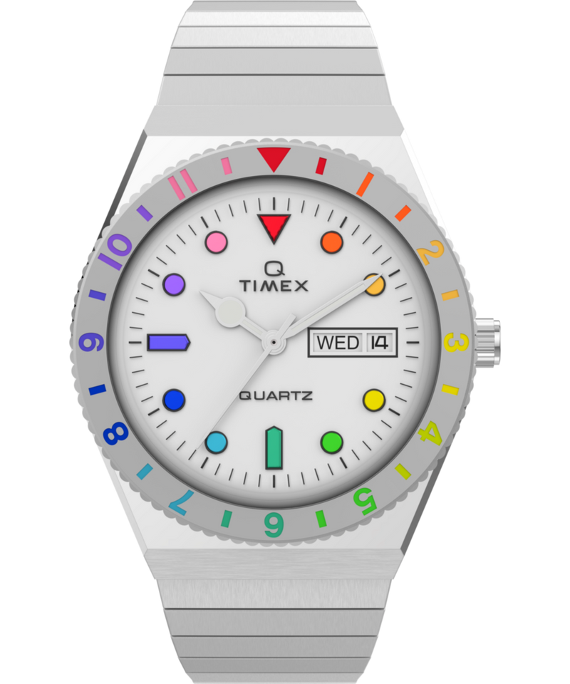 Timex Q Round 36mm Silver Dial Analog Women Watch - TW2V66000UJ Watch Timex
