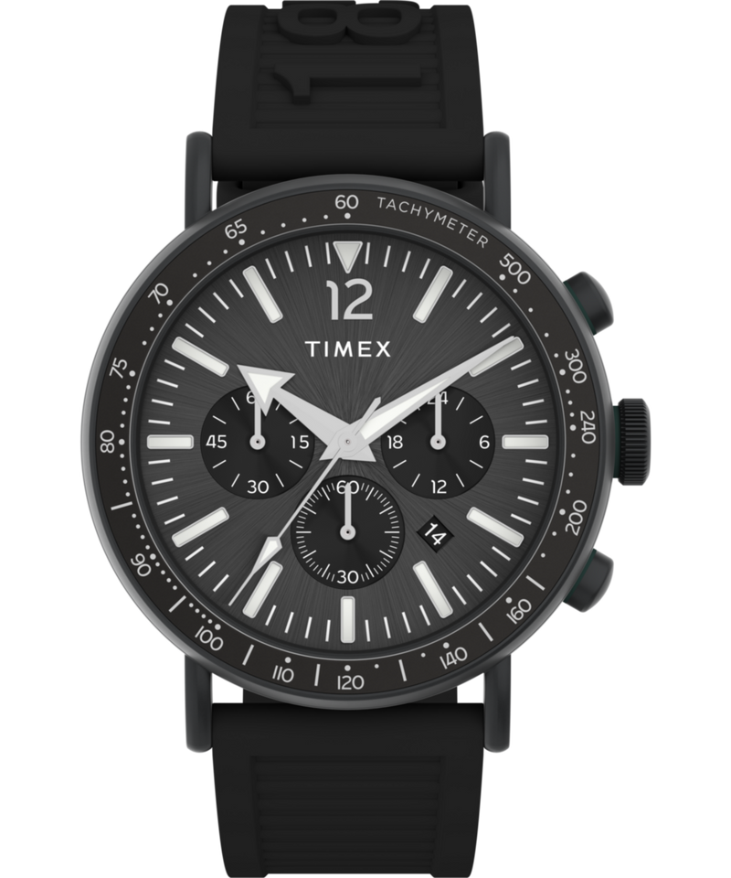 Timex Waterbury Round 43mm Black Dial Analog Men Watch - TW2V71900UJ Watch Timex