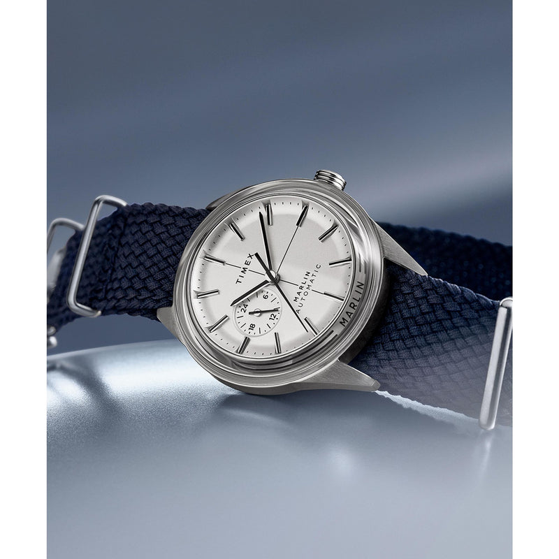 Timex JET Round 21mm White Dial Mechanical Automatic Men Watch - TW2V72300U9 Watch Timex