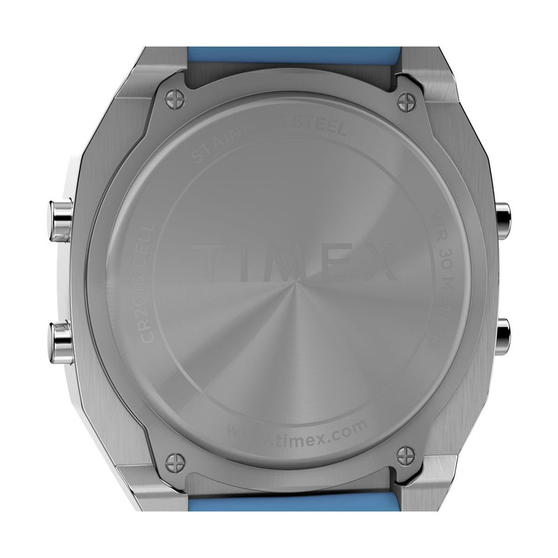Timex 80 Square 36mm Silver Dial Digital Unisex Watch - TW2V74500X8 Watch Timex