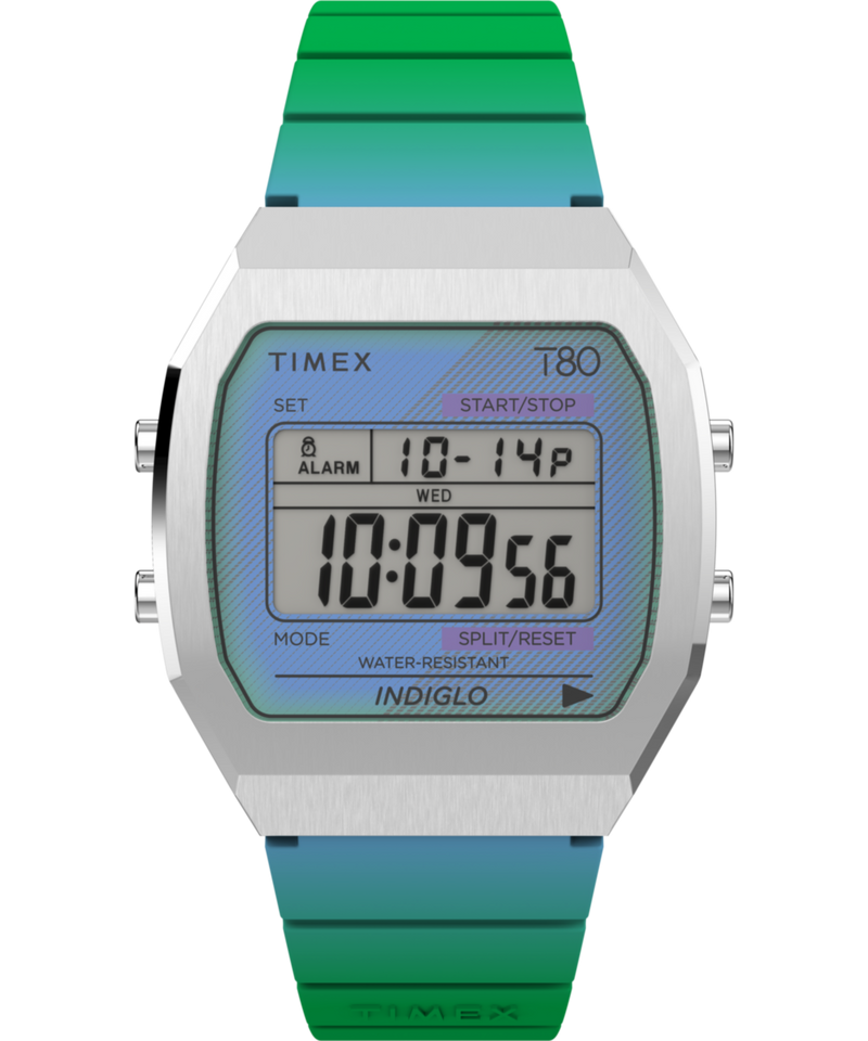 Timex 80 Square 36mm Silver Dial Digital Unisex Watch - TW2V74500X8 Watch Timex