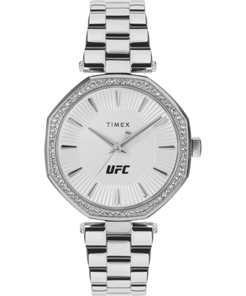 Timex UFC Octagonal 21mm Silver Dial Analog Women Watch - TW2V83200X6