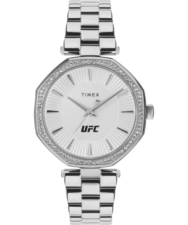 Timex UFC Octagonal 21mm Silver Dial Analog Women Watch - TW2V83200X6 Watch Timex