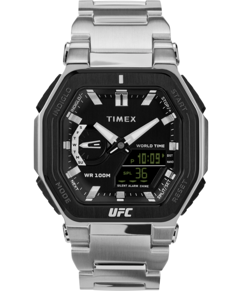 Timex UFC Octagonal 45mm Black Dial Ana-Digital Men Watch - TW2V84600X6 Watch Timex