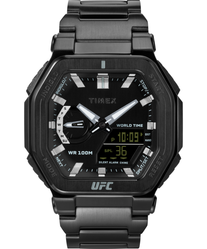 Timex UFC Octagonal 21mm Black Dial Ana-Digital Men Watch - TW2V84800X6 Watch Timex