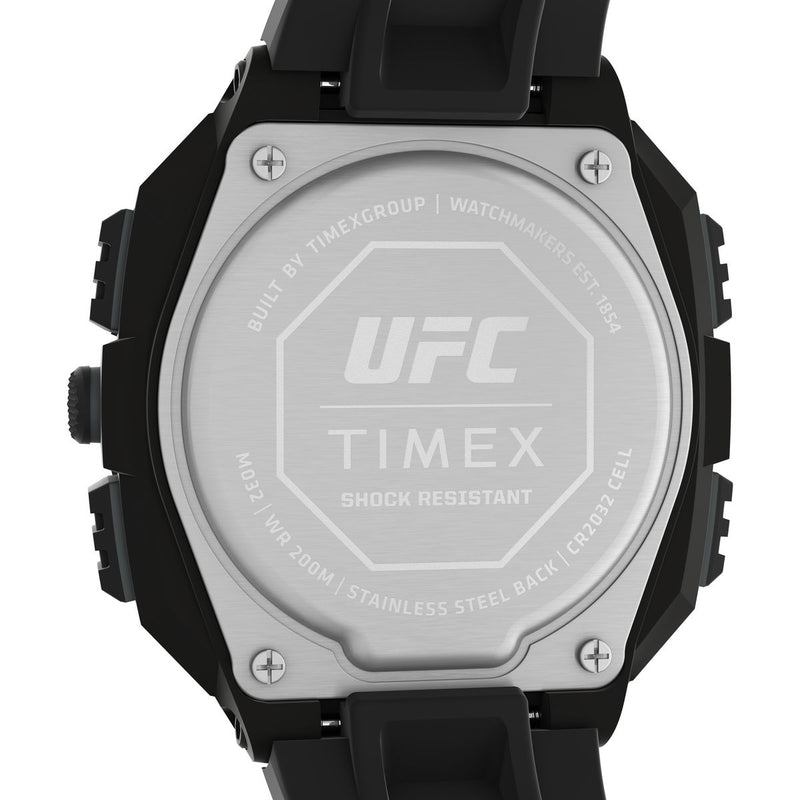 Timex UFC Round 50mm Black Dial Digital Men Watch - TW2V85100X6 Watch Timex