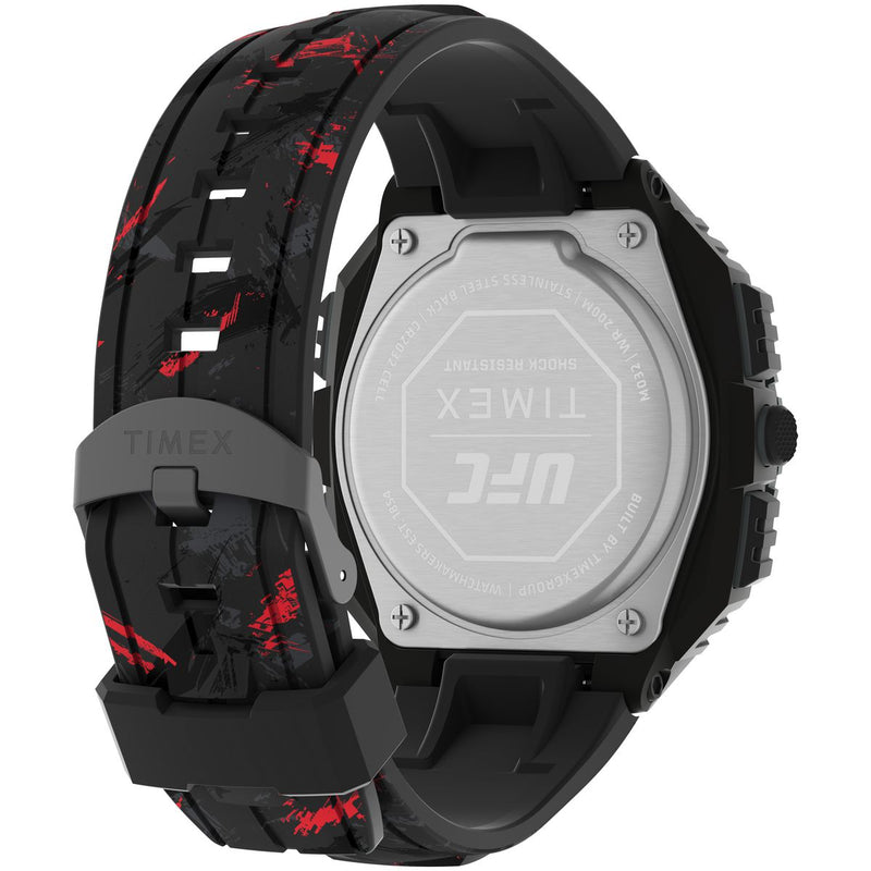 Timex UFC Round 50mm Black Dial Digital Men Watch - TW2V85100X6 Watch Timex