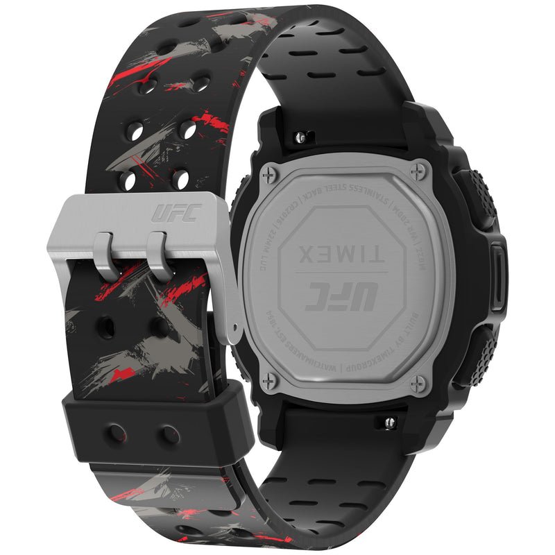 Timex UFC Square 47mm Black Dial Digital Men Watch - TW2V85200X6 Watch Timex