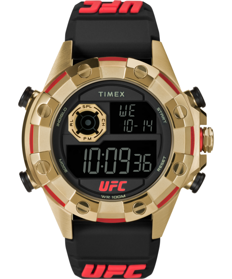 Timex UFC Round 21mm Black Dial Digital Men Watch - TW2V86600X6 Watch Timex