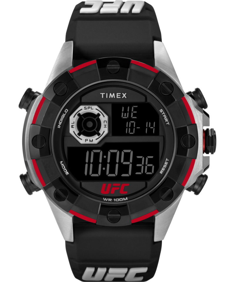 Timex UFC Round 21mm Black Dial Digital Men Watch - TW2V86700X6 Watch Timex
