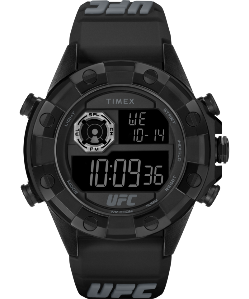 Timex UFC Round 21mm Black Dial Digital Men Watch - TW2V87000X6 Watch Timex