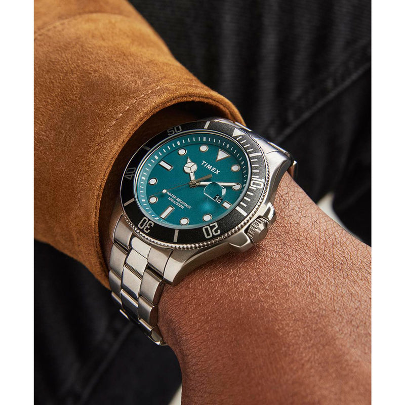 Timex Harborside Round 21mm Green Dial Analog Men Watch - TW2V91900UJ Watch Timex