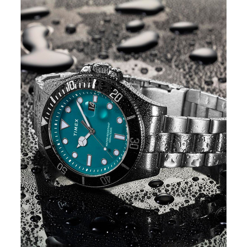 Timex Harborside Round 21mm Green Dial Analog Men Watch - TW2V91900UJ Watch Timex
