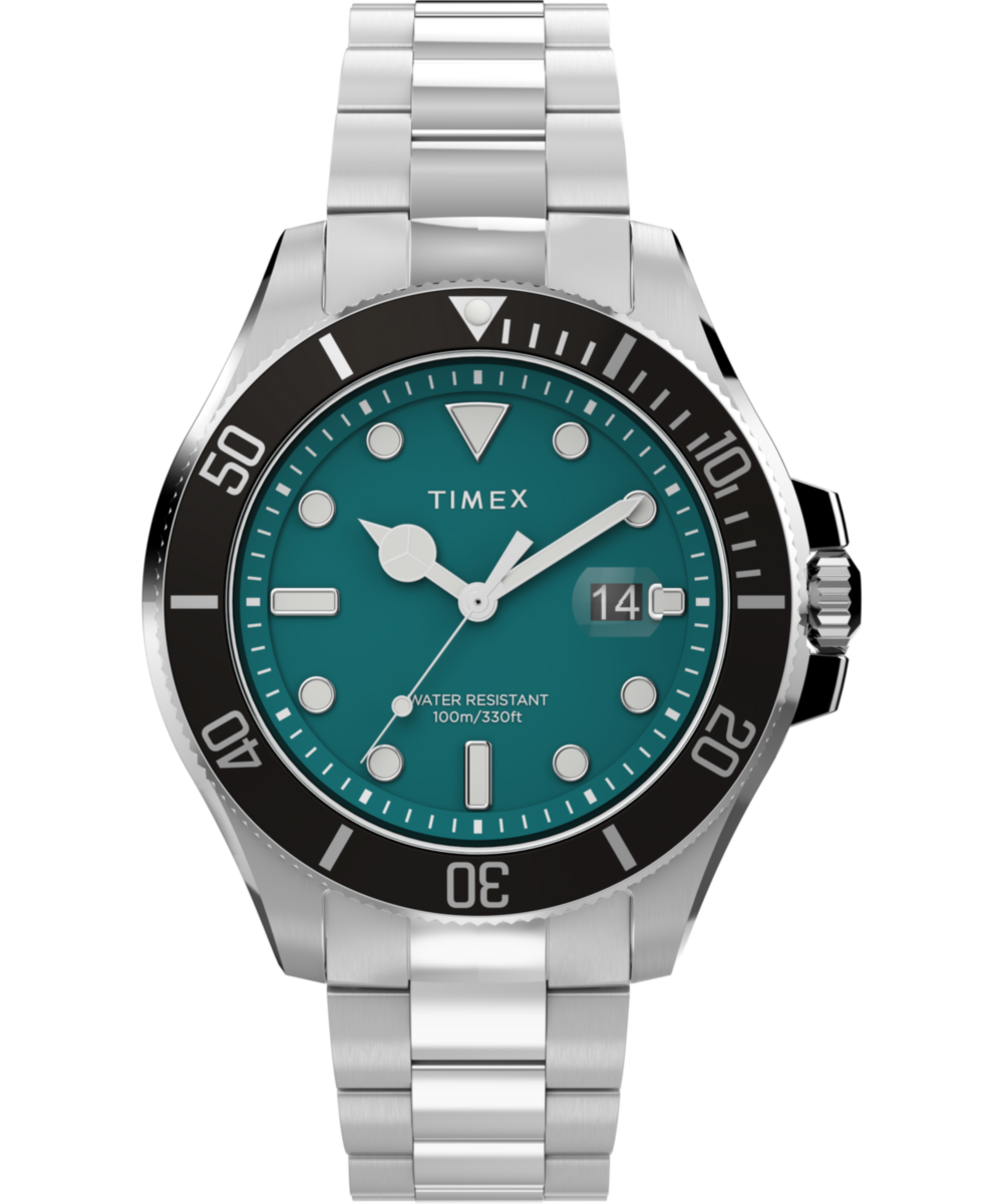 Timex Harborside Round 21mm Green Dial Analog Men Watch - TW2V91900UJ