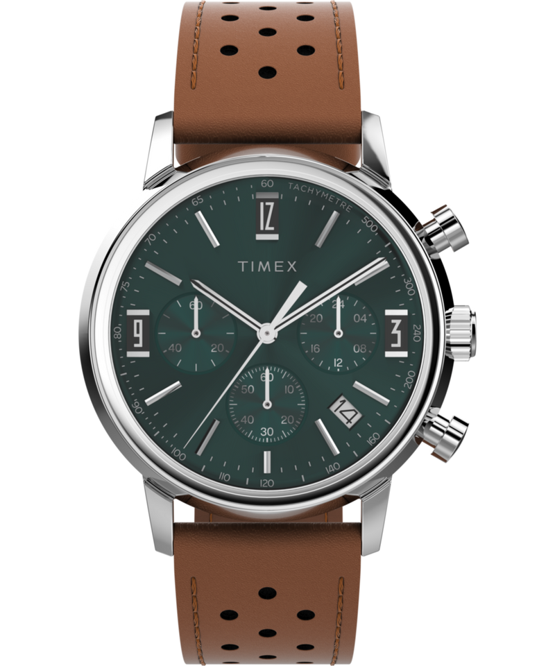 Timex Marlin Round 40mm Green Dial Analog Men Watch - TW2W10100UJ Watch Timex