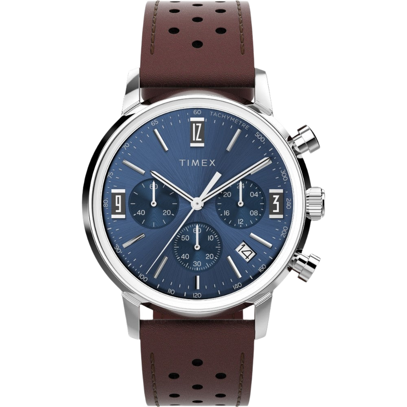 Timex Marlin Round Blue Dial Analog Men Watch - TW2W10200UJ Watch Timex