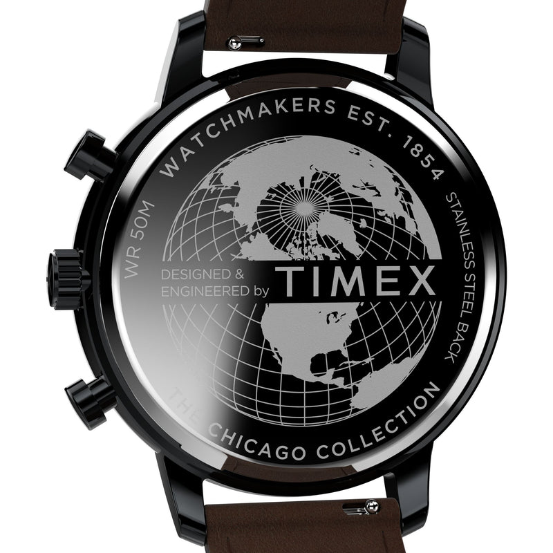 Timex Chicago Round 21mm Black Dial Analog Men Watch - TW2W13200UJ Watch Timex