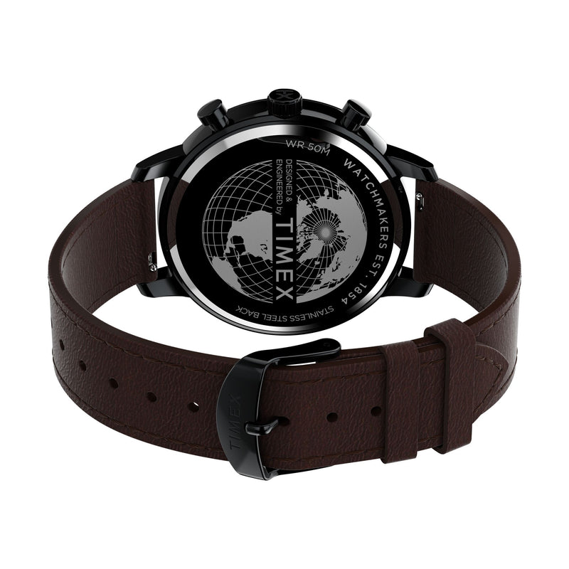 Timex Chicago Round 21mm Black Dial Analog Men Watch - TW2W13200UJ Watch Timex