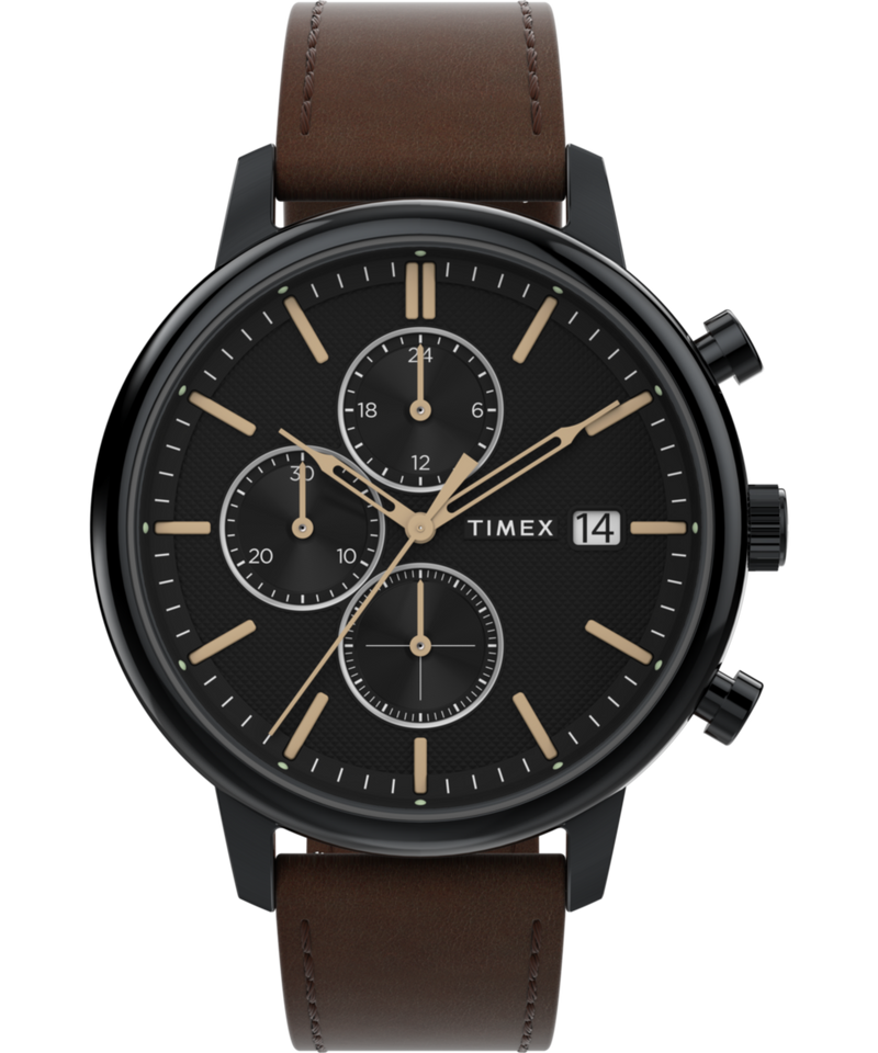 Timex Chicago Round 21mm Black Dial Analog Men Watch - TW2W13200UJ Watch Timex