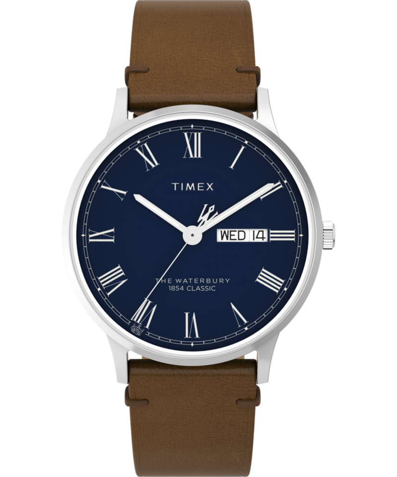 Timex Waterbury Round 21mm Blue Dial Analog Men Watch - TW2W14900UJ Watch Timex