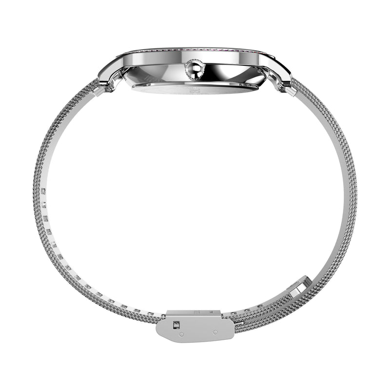 Timex Transcend Round 21mm Silver Dial Analog Women Watch - TW2W19100UJ Watch Timex