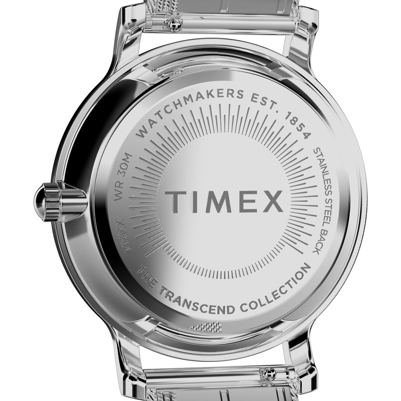 Timex Transcend Round 21mm Silver Dial Analog Women Watch - TW2W19100UJ Watch Timex