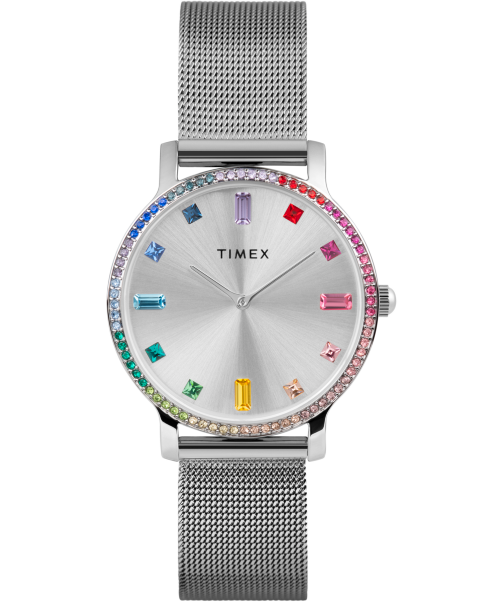 Timex Transcend Round 21mm Silver Dial Analog Women Watch - TW2W19100UJ