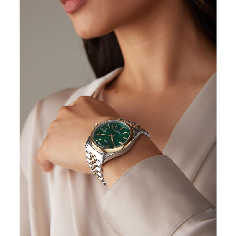 Timex Legacy Round 21mm Green Dial Analog Women Watch - TW2W32100UJ Watch Timex