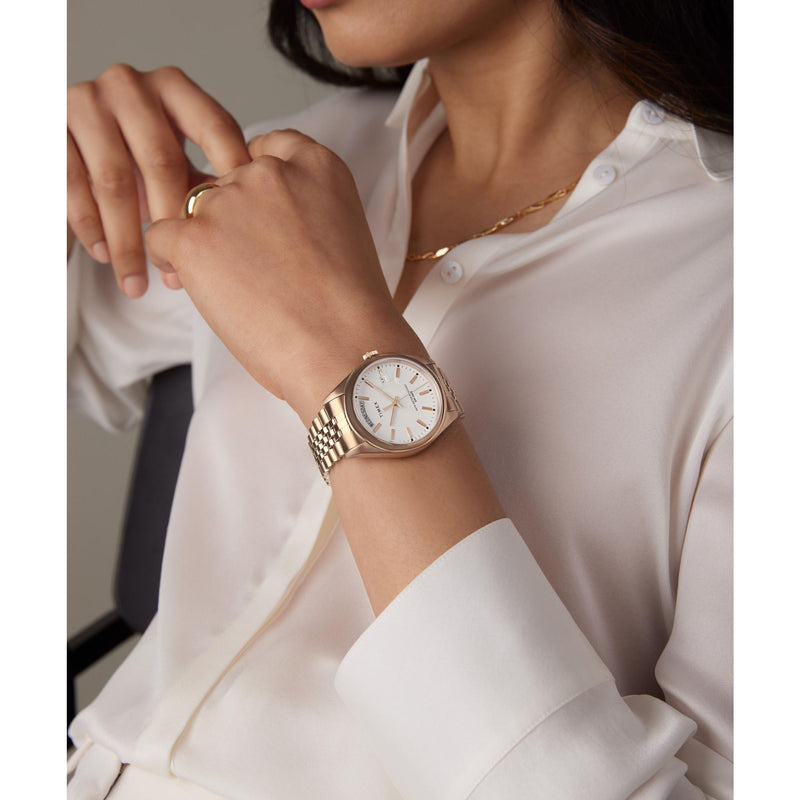 Timex Legacy Round 21mm White Dial Analog Women Watch - TW2W32200UJ Watch Timex