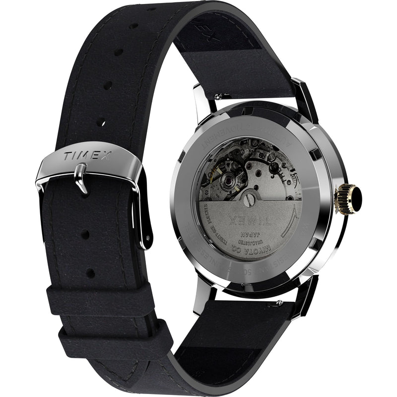Timex Marlin Round 21mm Black Dial Mechanical Automatic Men Watch - TW2W33900U9 Watch Timex