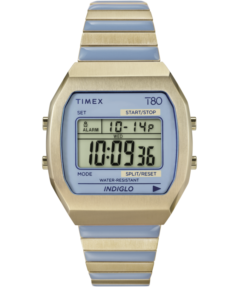 Timex 80 Square 21mm Blue Dial Digital Women Watch - TW2W40800UJ Watch Timex