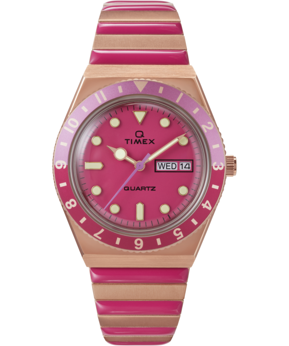 Timex Round 36mm Pink Dial Analog Women Watch - TW2W41000UJ