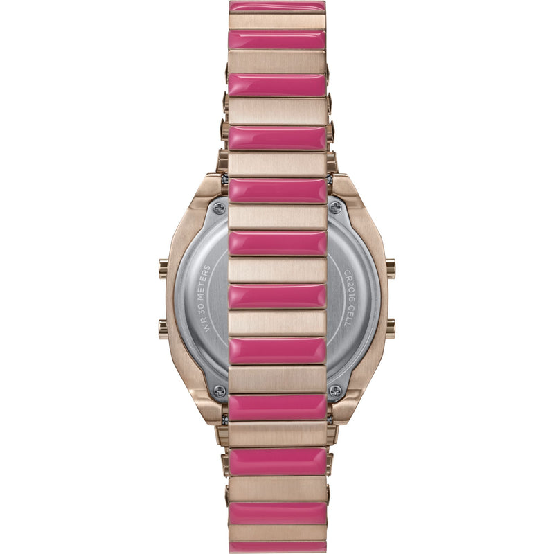 Timex 80 Square 21mm Pink Dial Digital Women Watch - TW2W41600UJ Watch Timex
