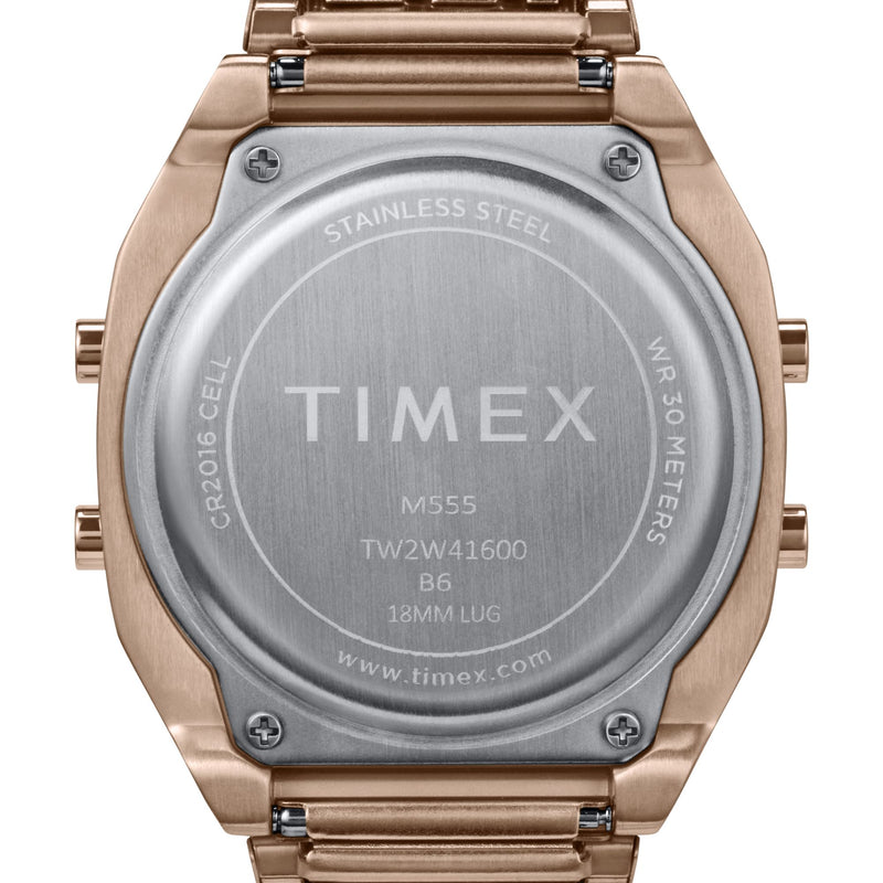 Timex 80 Square 21mm Pink Dial Digital Women Watch - TW2W41600UJ Watch Timex