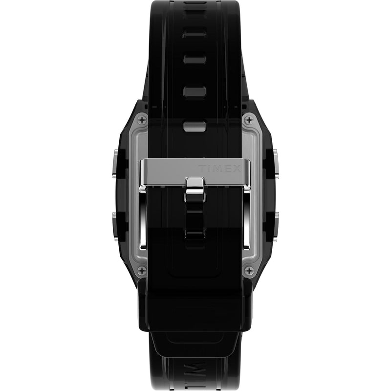 Timex Rectangle 21mm Grey Dial Digital Unisex Watch - TW2W45000UJ Watch Timex