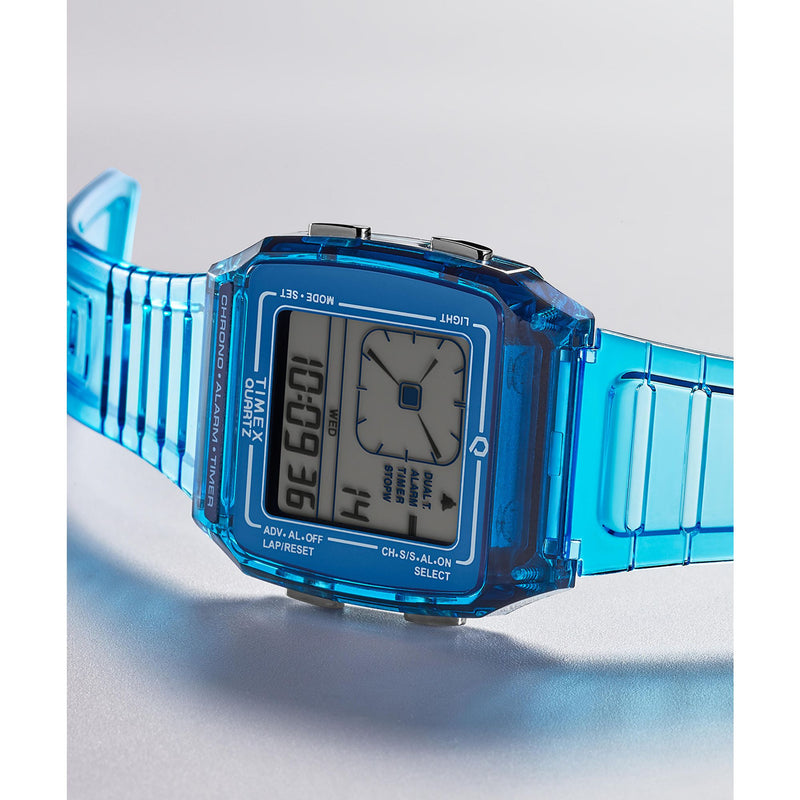 Timex Rectangle 35mm Grey Dial Digital Unisex Watch - TW2W45100UJ Watch Timex