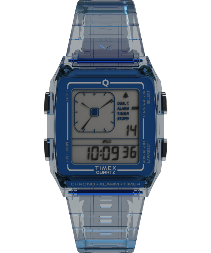 Timex Rectangle 35mm Grey Dial Digital Unisex Watch - TW2W45100UJ Watch Timex