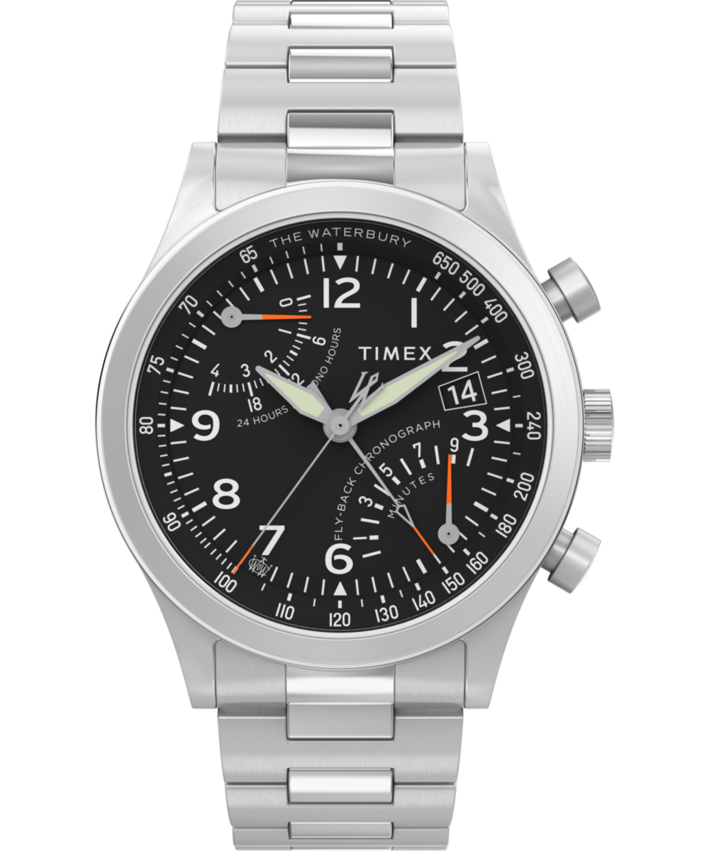 Timex Waterbury Round 21mm Black Dial Analog Men Watch - TW2W47800UJ