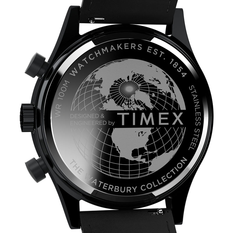 Timex Waterbury Round 21mm Black Dial Analog Men Watch - TW2W48000UJ Watch Timex