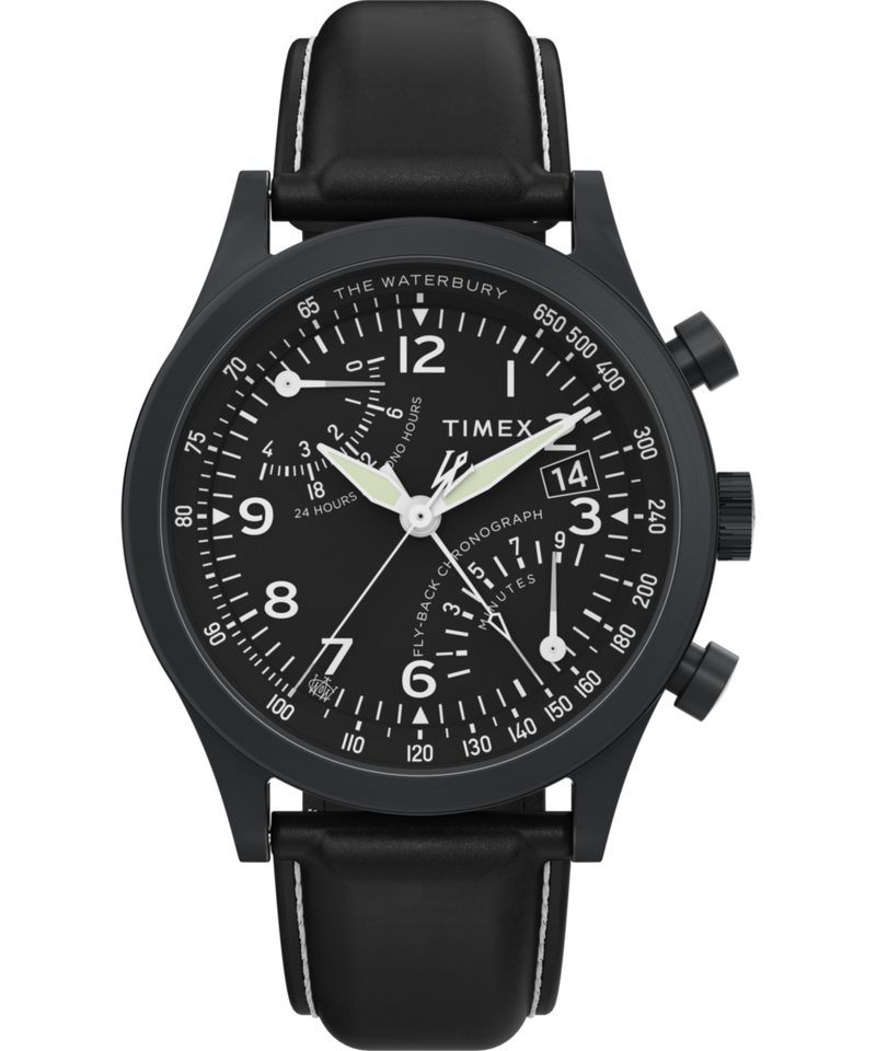 Timex Waterbury Round 21mm Black Dial Analog Men Watch - TW2W48000UJ Watch Timex