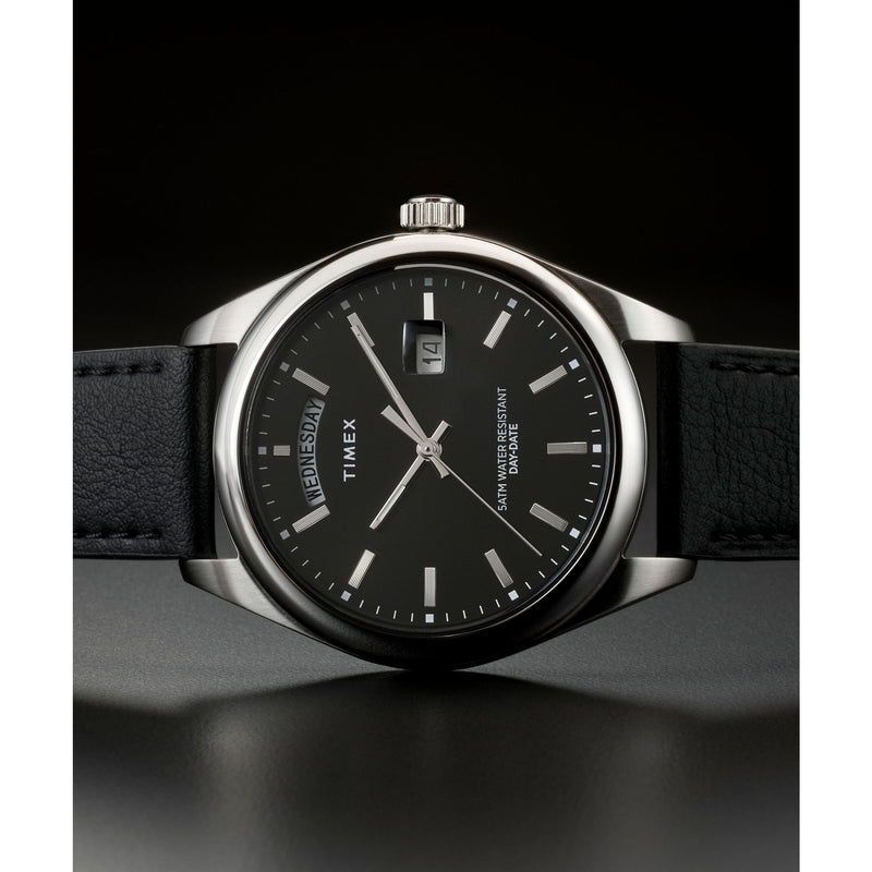 Timex Legacy Round 21mm Black Dial Analog Men Watch - TW2W57400UJ Watch Timex